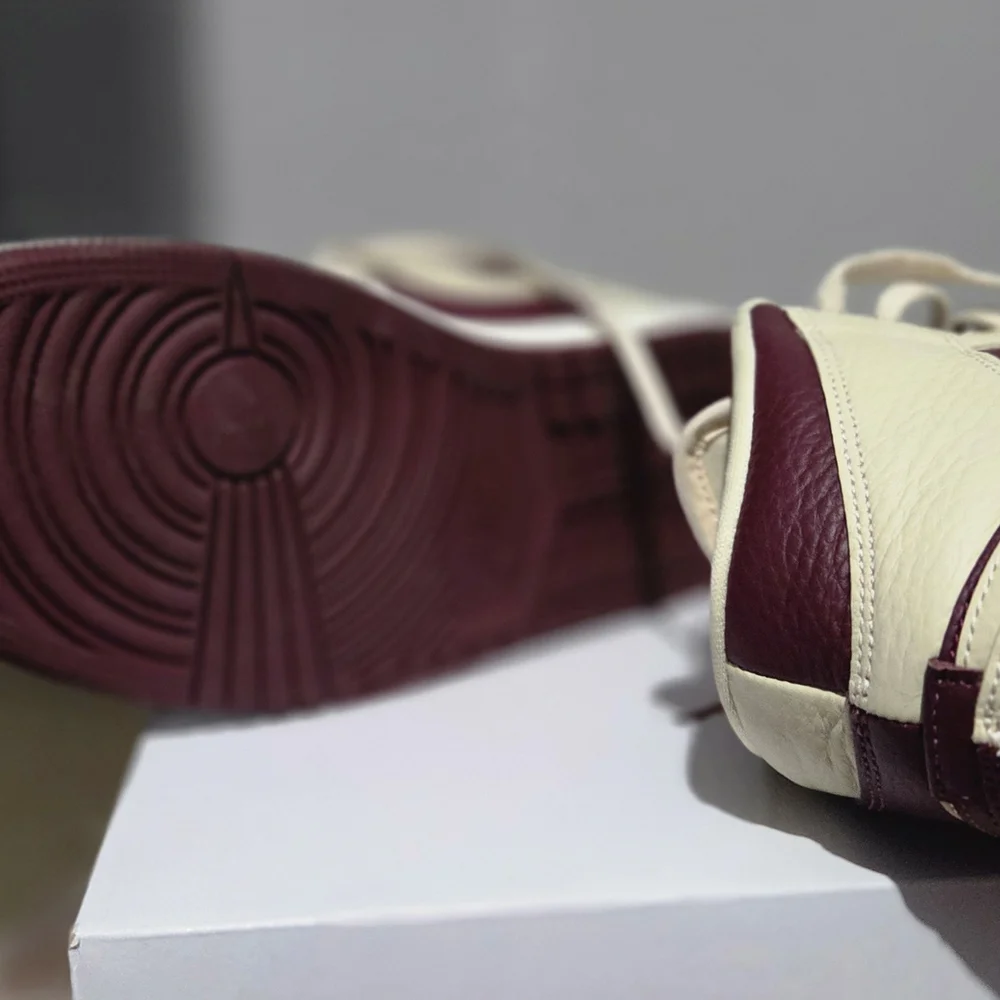 Jordan Women's Cream and Burgundy Sneakers - Picture 8 of 8